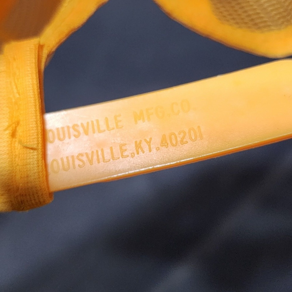 Vintage Napa Full Mesh Trucker Hat Cap Snap Back Yellow Blue Louisville Mfg. USA - Picture 9 of 10